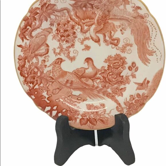 Royal Crown Derby Red Aves China Teacup Saucer - Picture 6 of 14